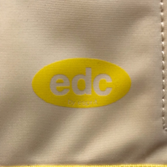 EDC by Esprit yellow nylon mini cross-body/travel bag - Picture 5 of 6
